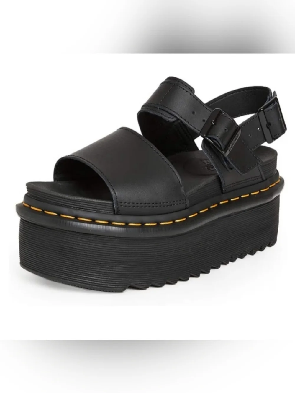 Women's Dr. Martens Voss Quad Platform Sandals Excellent Condition Size EU 37 US - Picture 1 of 2